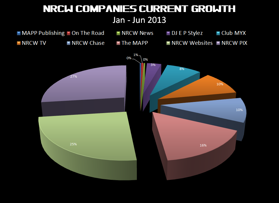 First Half 2013 NRCW Companies Growth By Division
